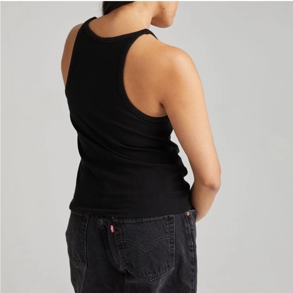 Richer Poorer Black Vintage Ribbed Tank High Neck XL - Picture 3 of 13